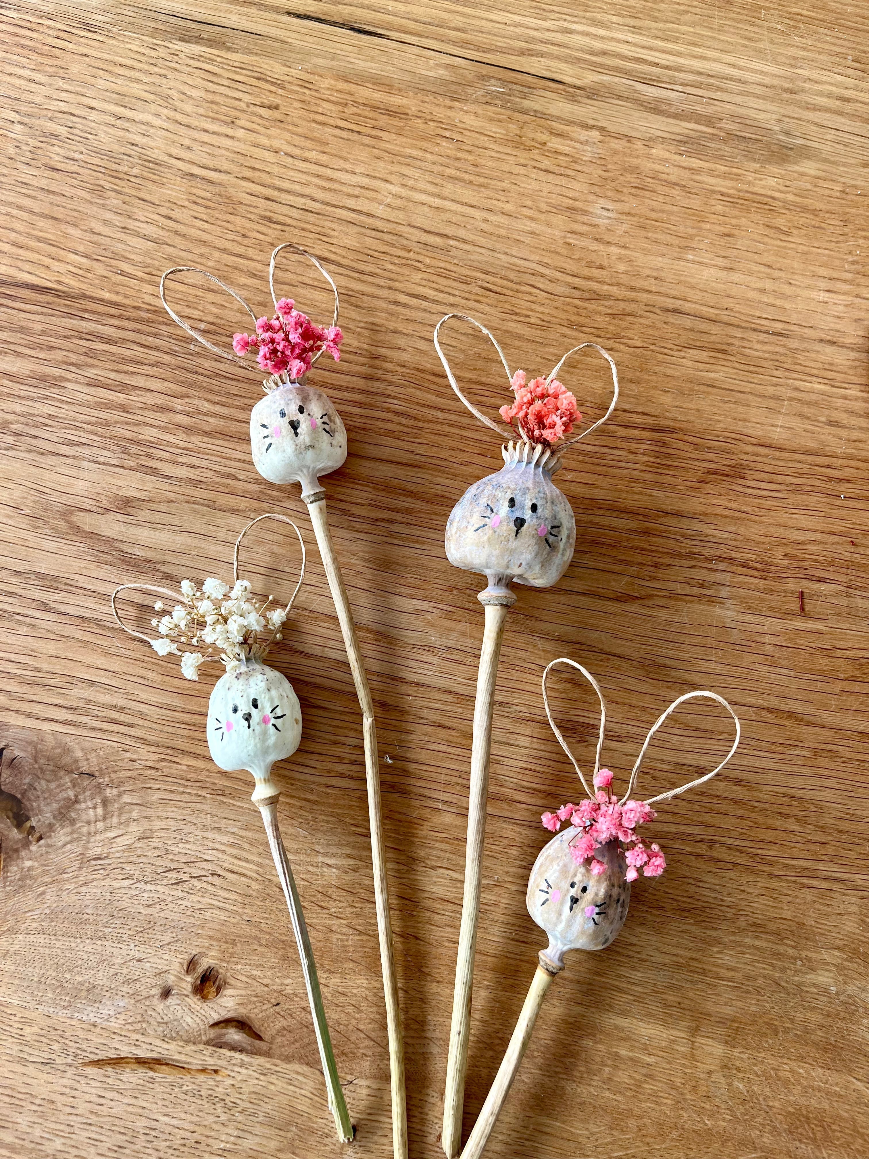 Ostern DIY Mohnkapseln Hasen