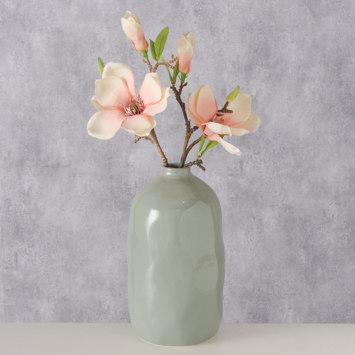 Ogivil Vase - Steingut in grün