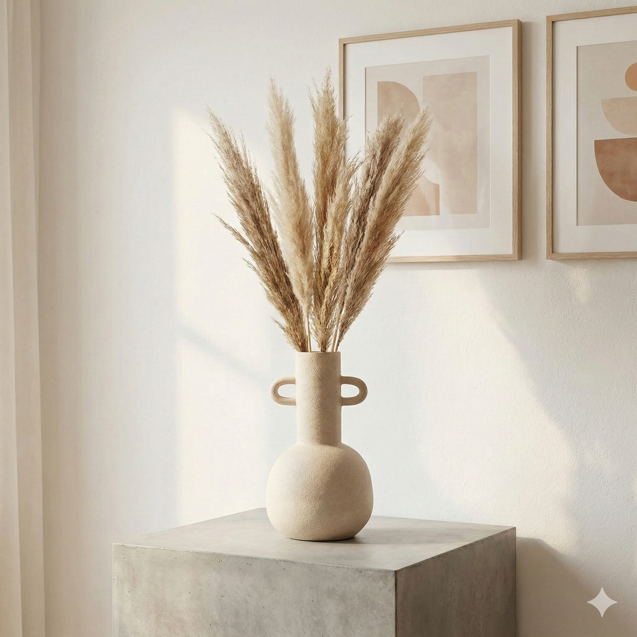 Pampas grass beige natural | for table vase