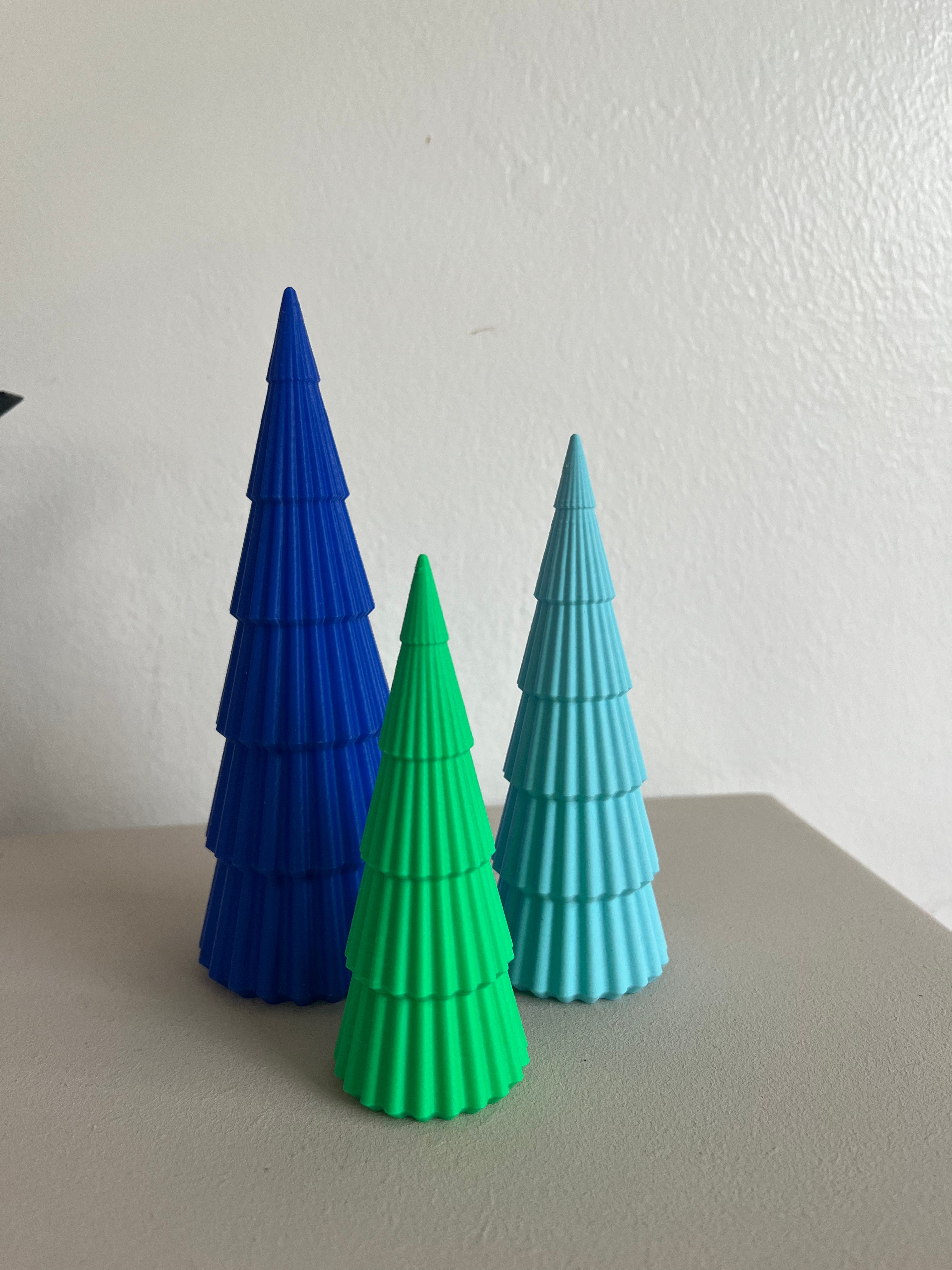 Aufsteller - Tannenbaum geriffelt 3D Druck