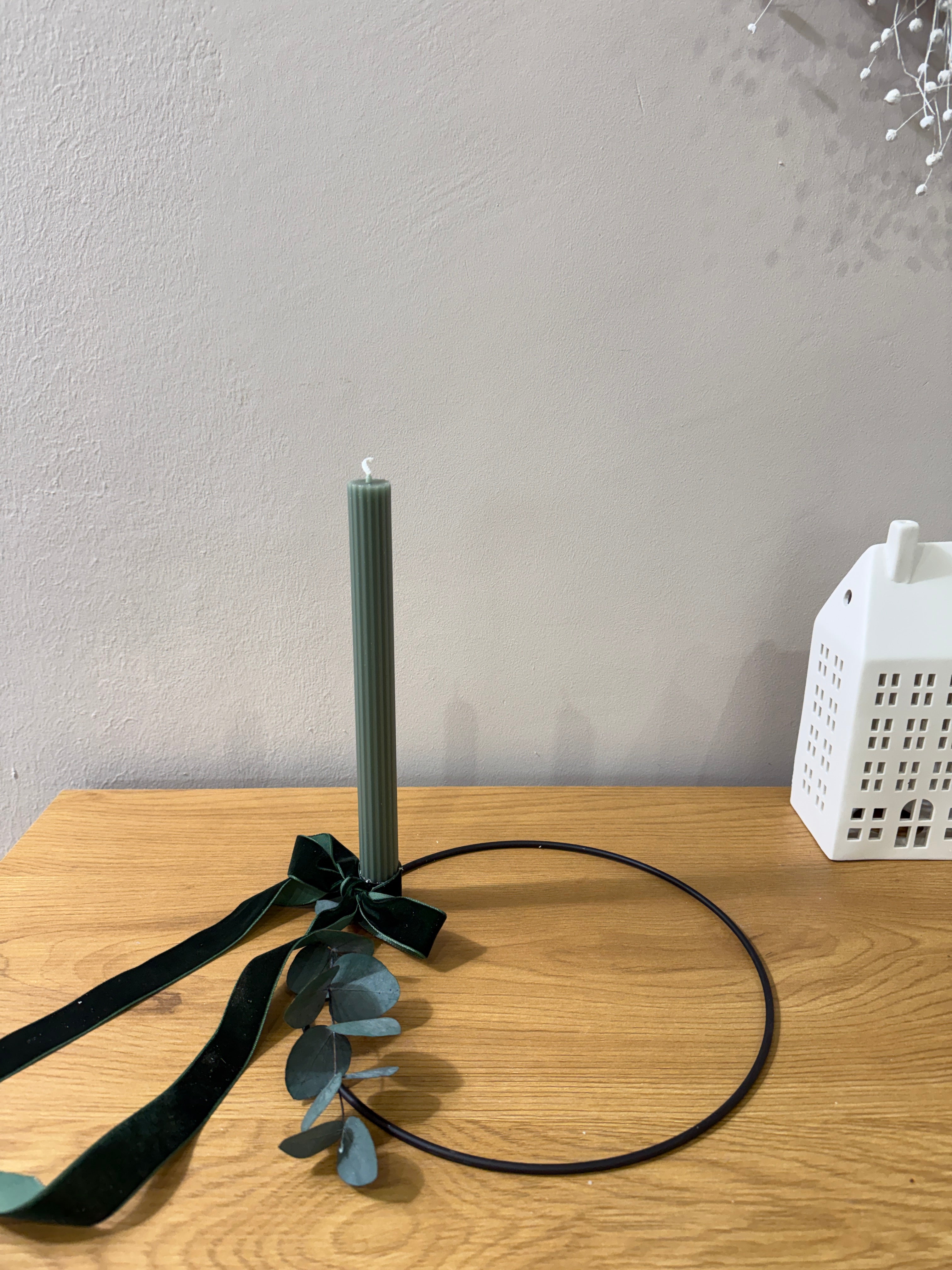 Kerzenhalter aus Metall - schwarz