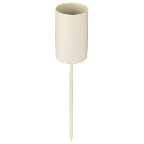 Kerzenhalter Adventskranz mit Dorn für Stabkerzen 2,2 cm - cremebeige