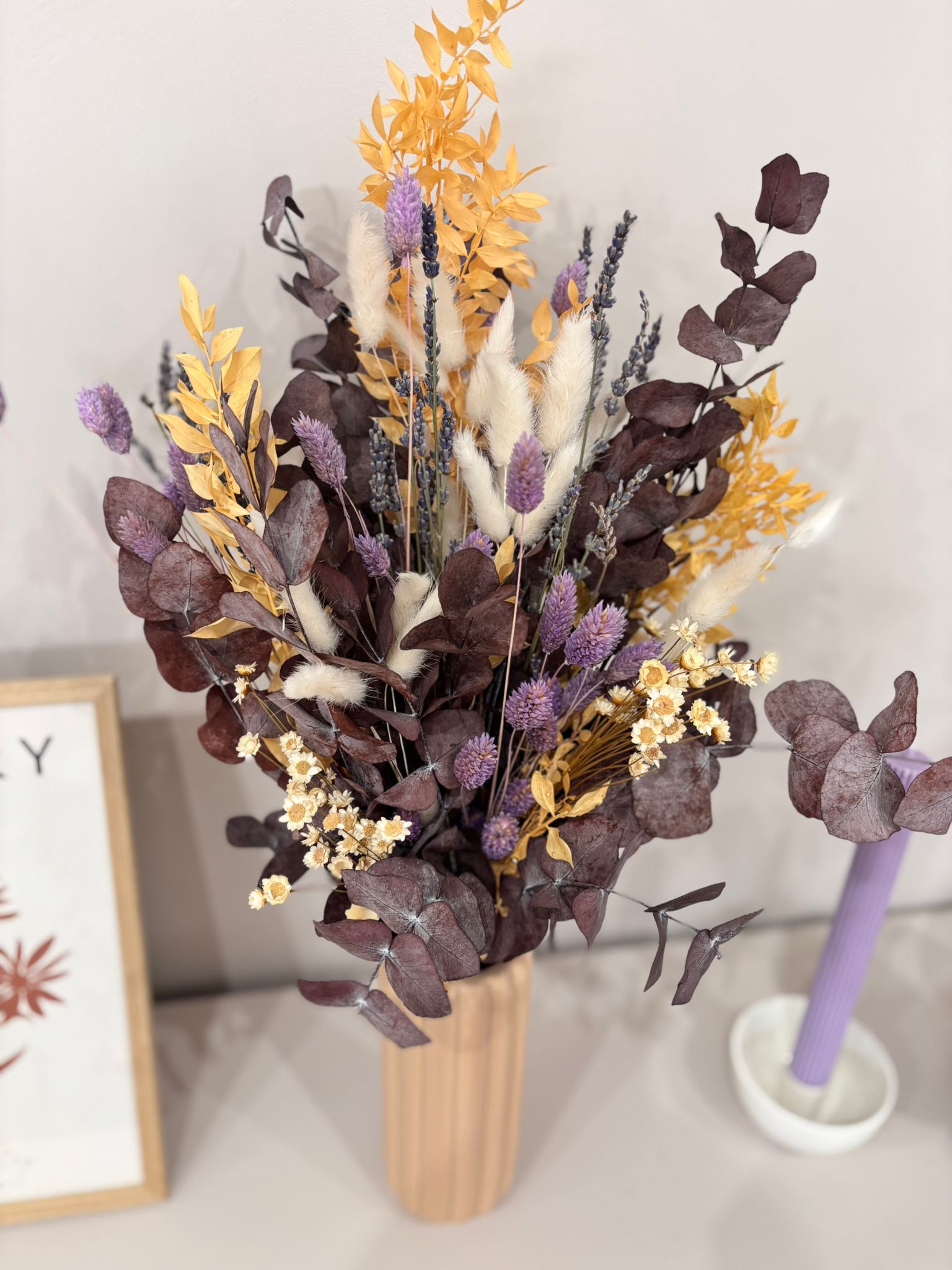 Trockenblumenstrauß Purple Harmony - Lykke&You GmbH