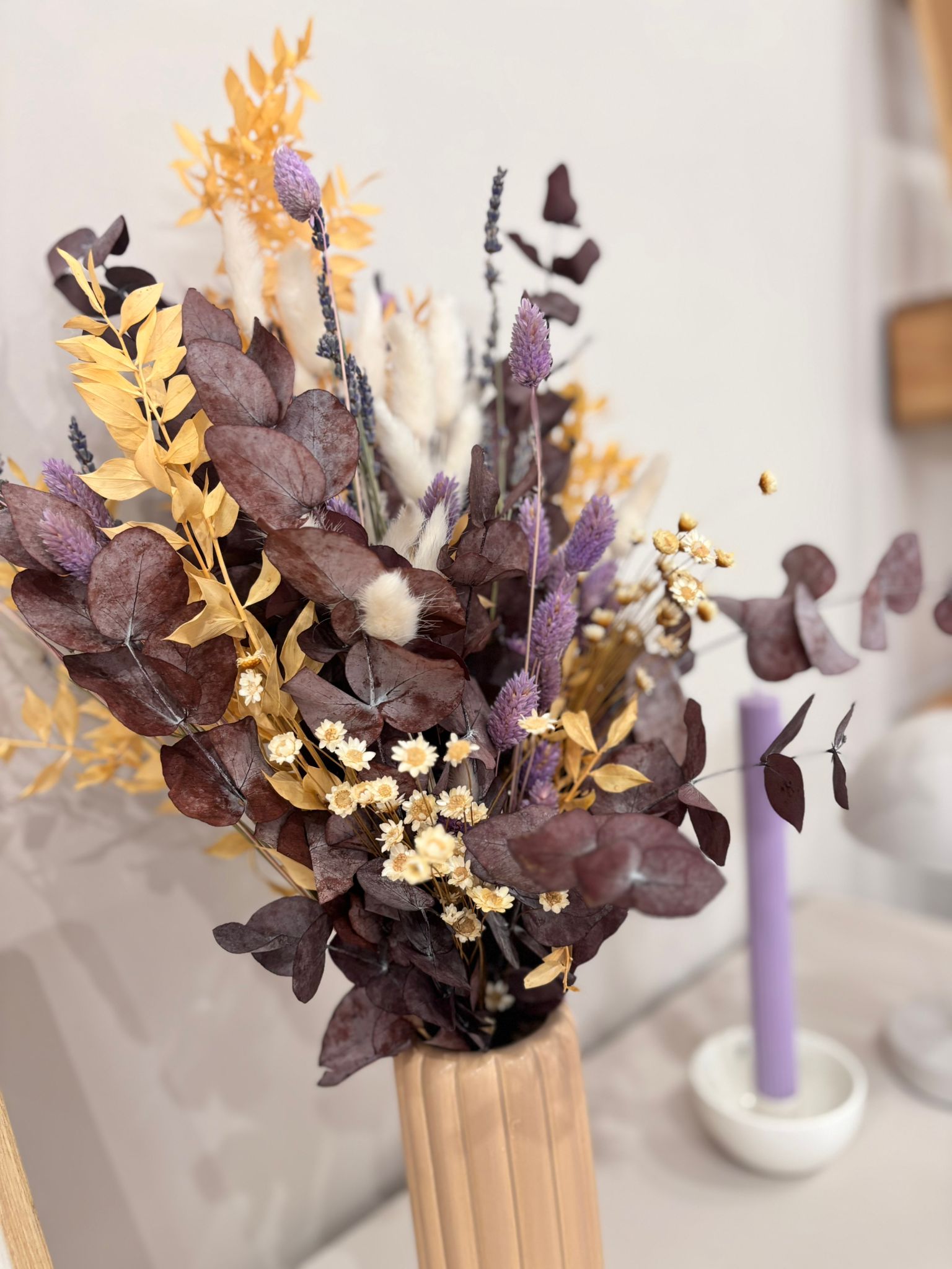 Trockenblumenstrauß Purple Harmony - Lykke&You GmbH