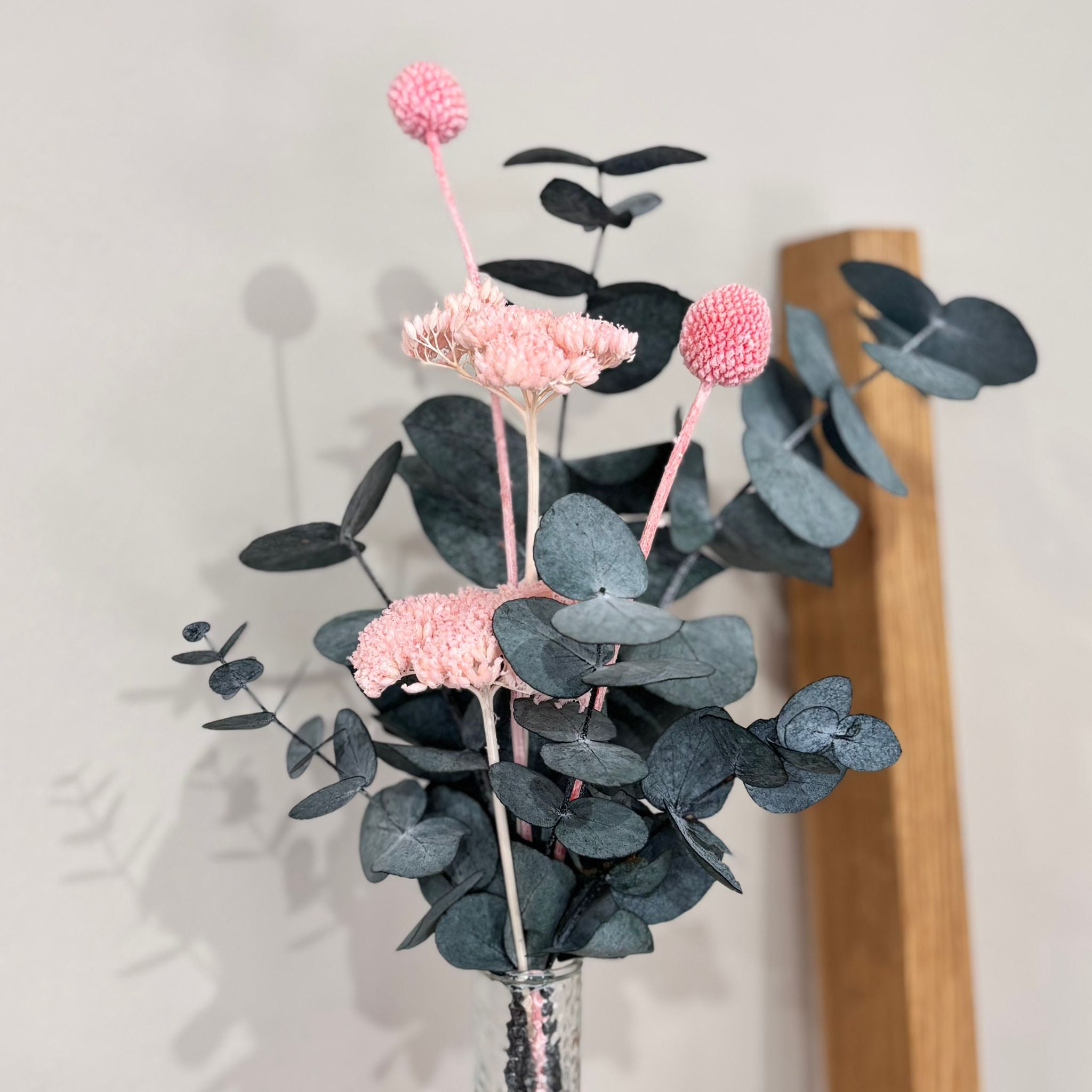 Mini Trockenblumenstrauß Pop of Color - rosa