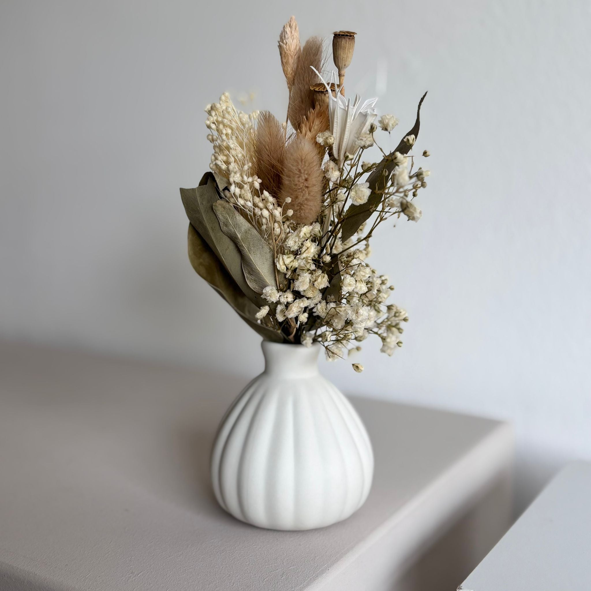 Dean&David: Combination vase and dried flower bouquet