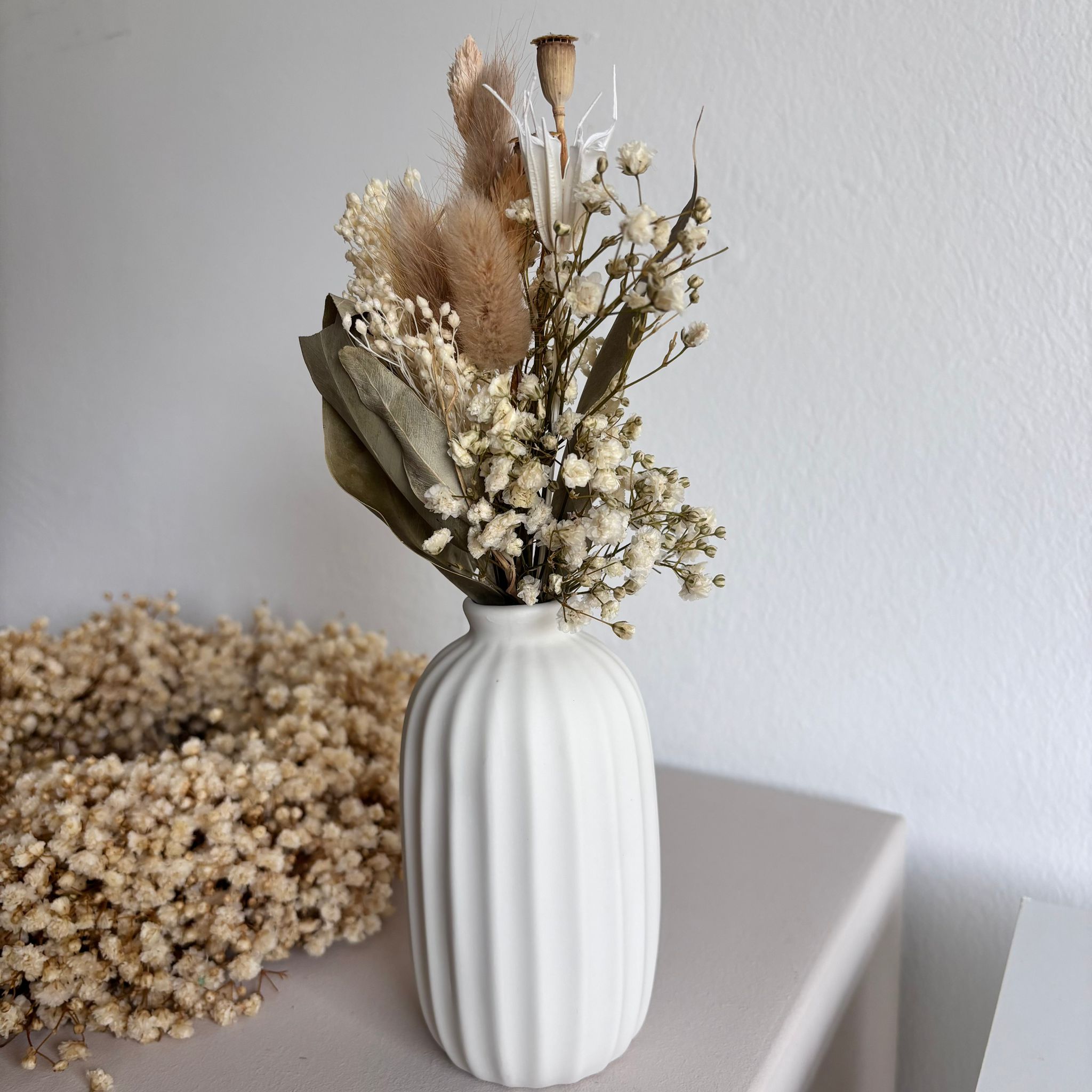 Dean&David: Combination vase and dried flower bouquet