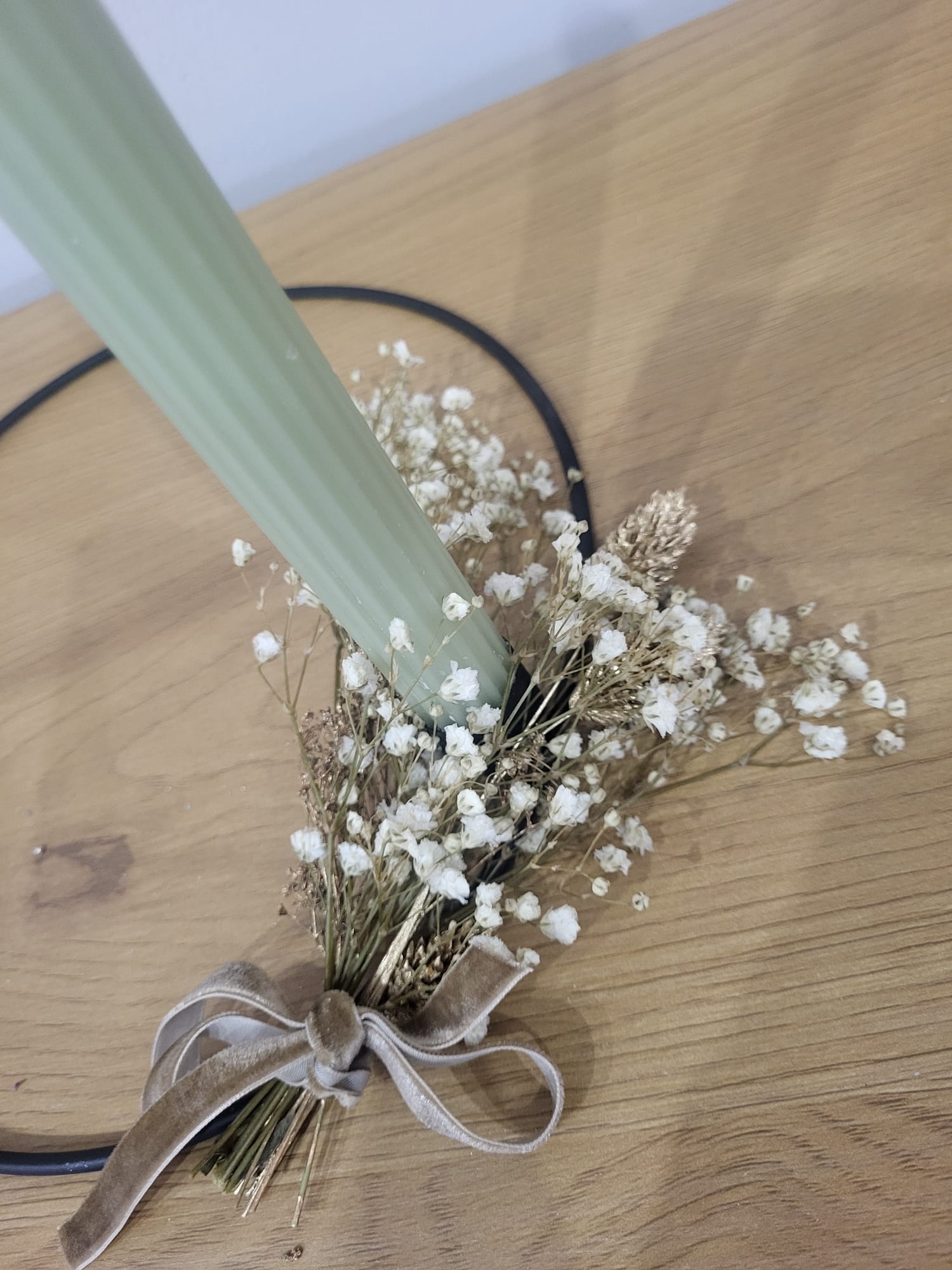 Kerzenhalter aus Metall - schwarz