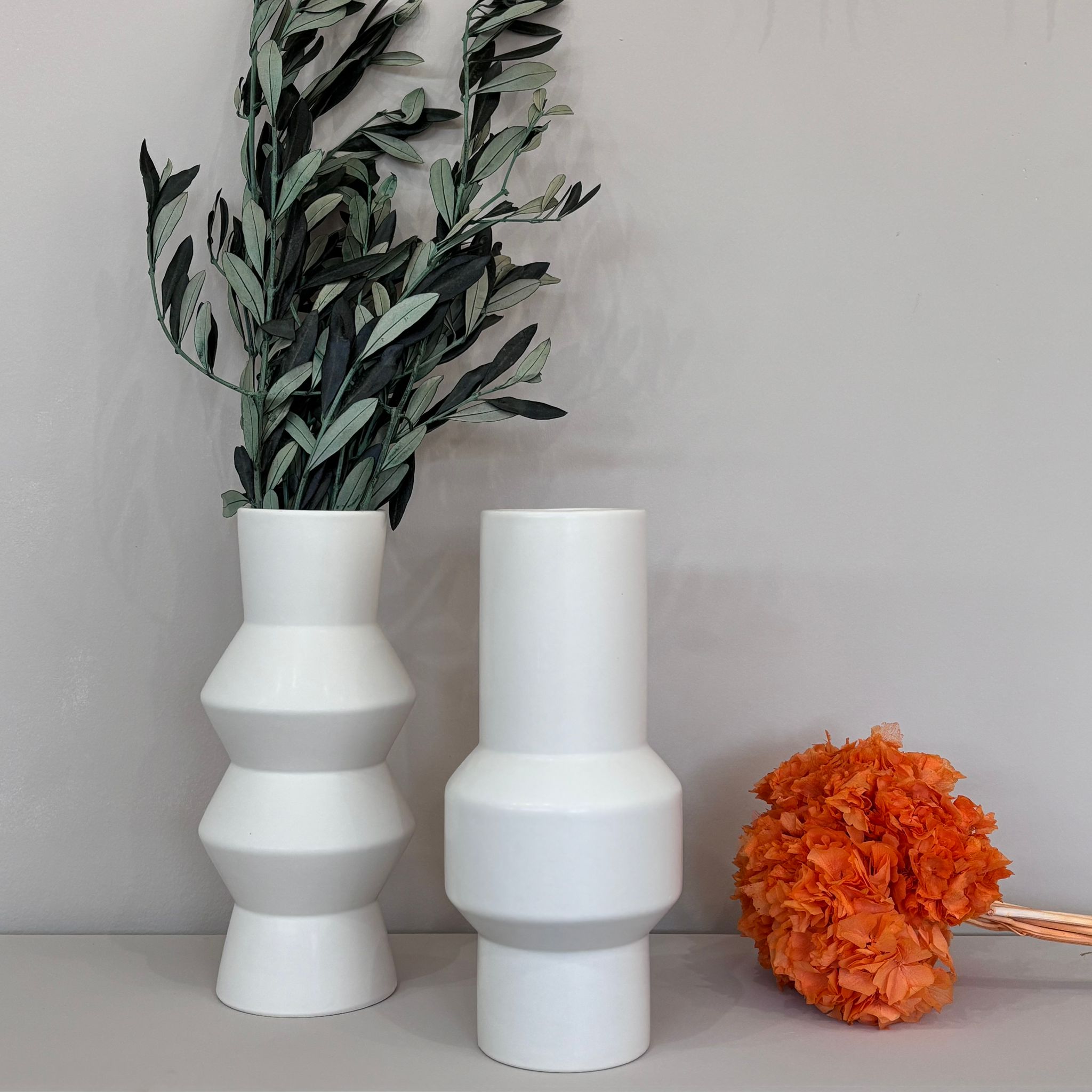 Vasen Sybil 2 Varianten - weiß - Lykke&You GmbH