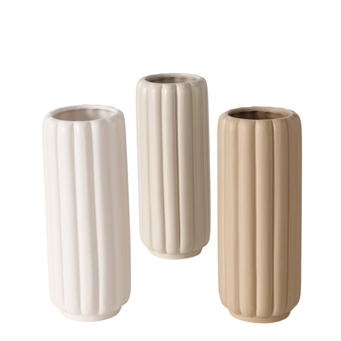 Vase Ohyo mit Rillen - Lykke&You GmbH