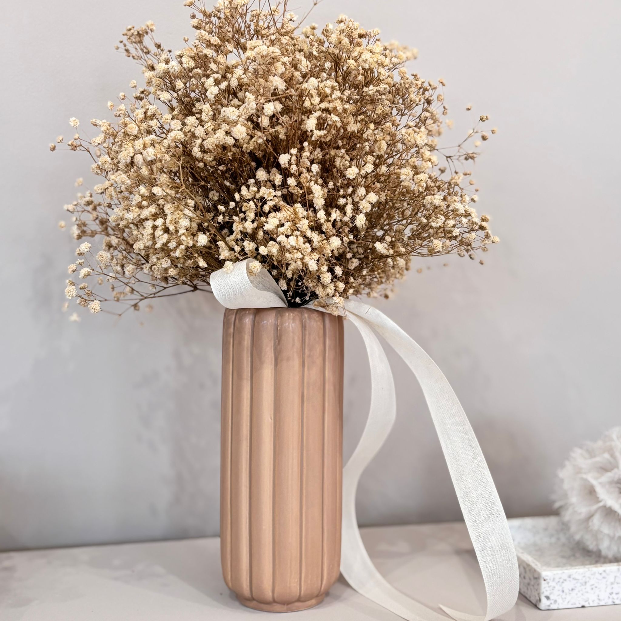 Vase Ohyo mit Rillen - Lykke&You GmbH