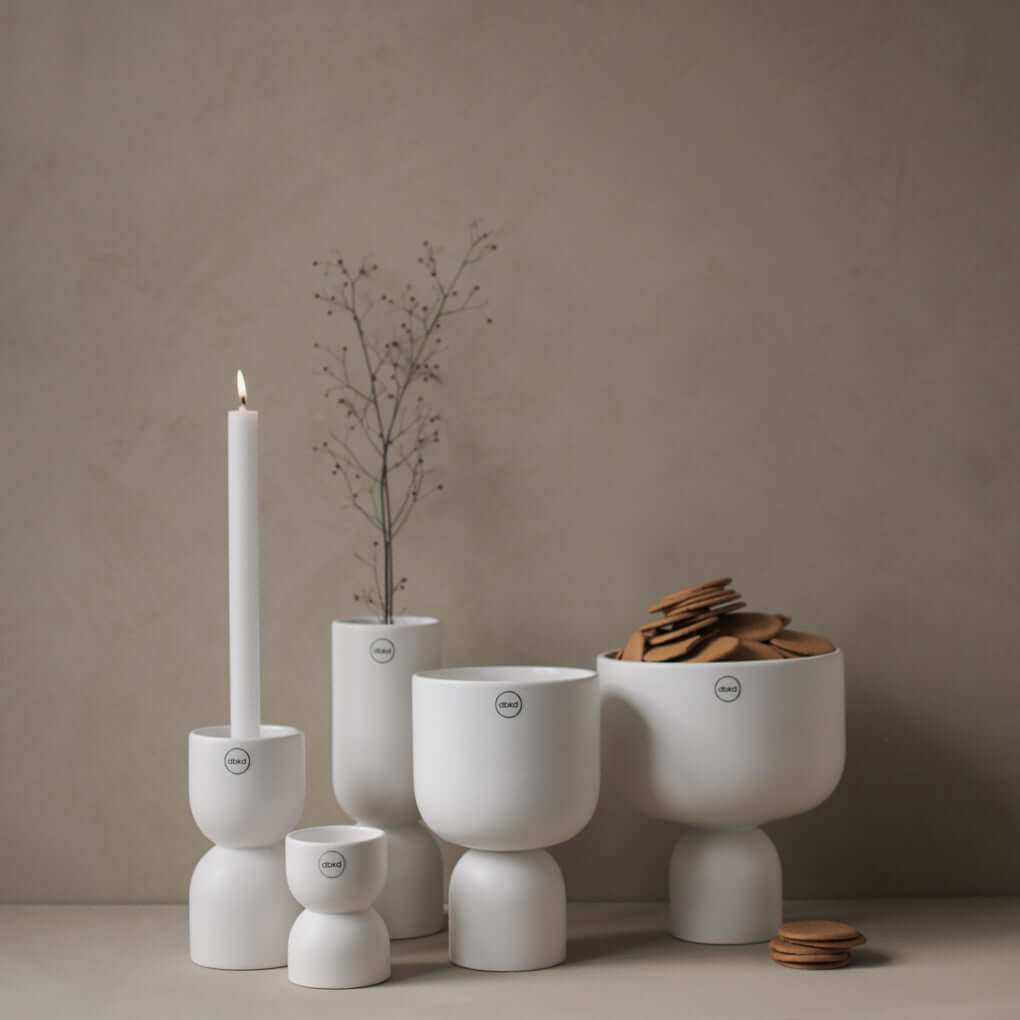 dbkd Post Vase Keramik weiß - Lykke&You GmbH