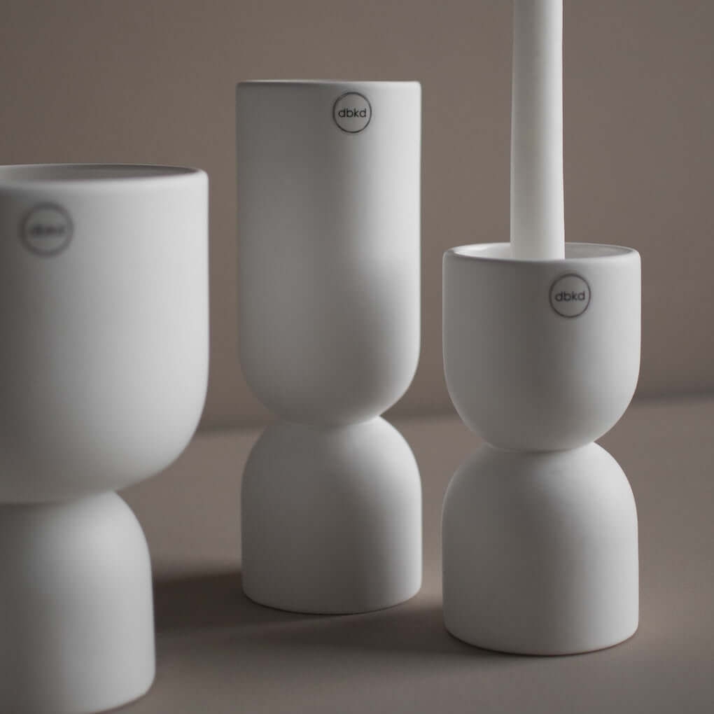 dbkd Post Vase Keramik weiß - Lykke&You GmbH