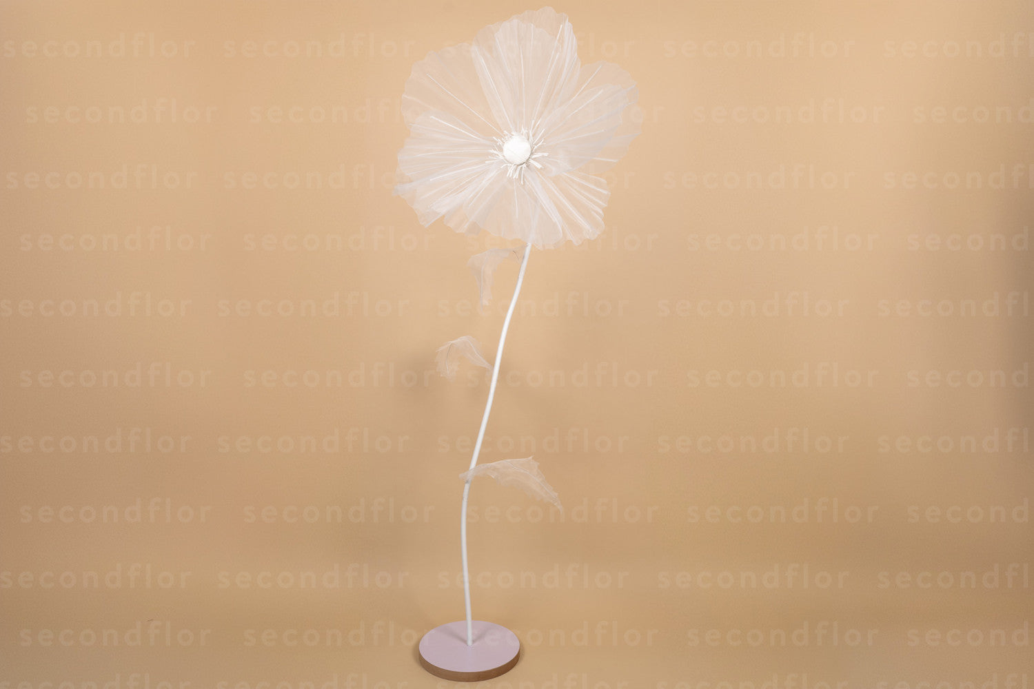 Künstlicher Riesenmohn - weiß