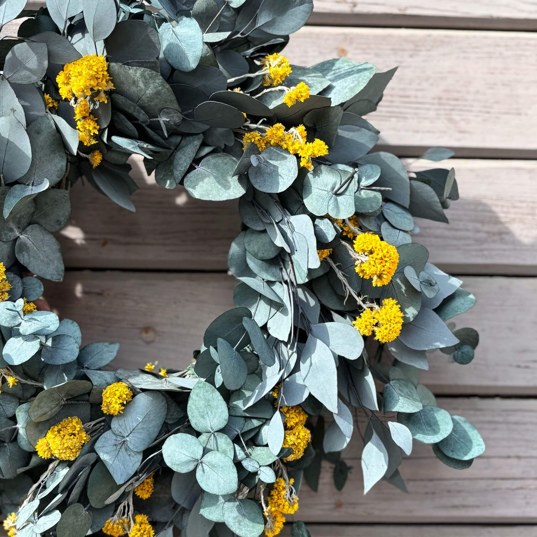 XL Kranz Trockenblumen Eukalyptus glow - Lykke&You GmbH