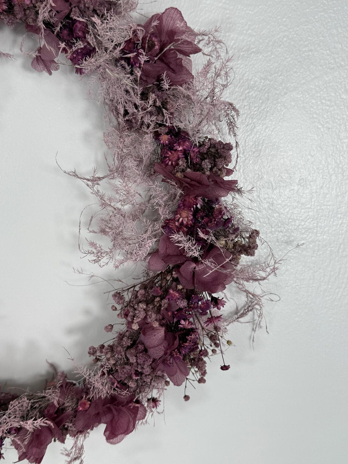 Trockenblumenkranz Touch of Purple - Lykke&You GmbH