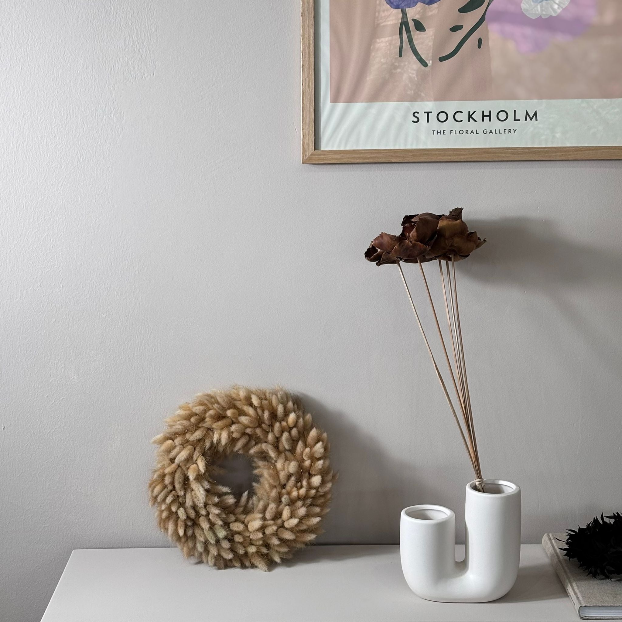 Trockenblumenkranz Lagurus beige - Lykke&You GmbH