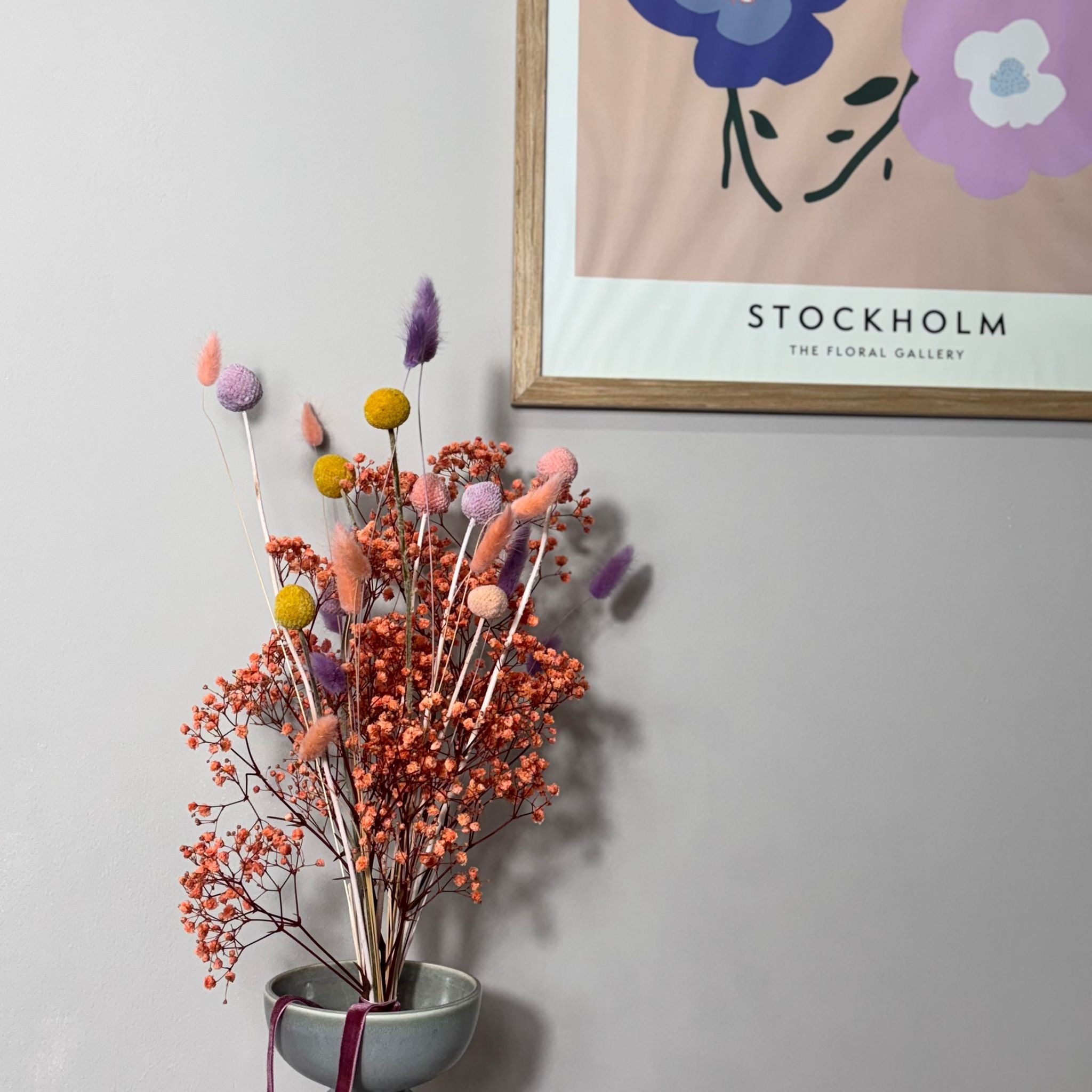 Craspedia Dream: Trockenblumenstrauß in sanften Frühlingsfarben - Lykke&You GmbH