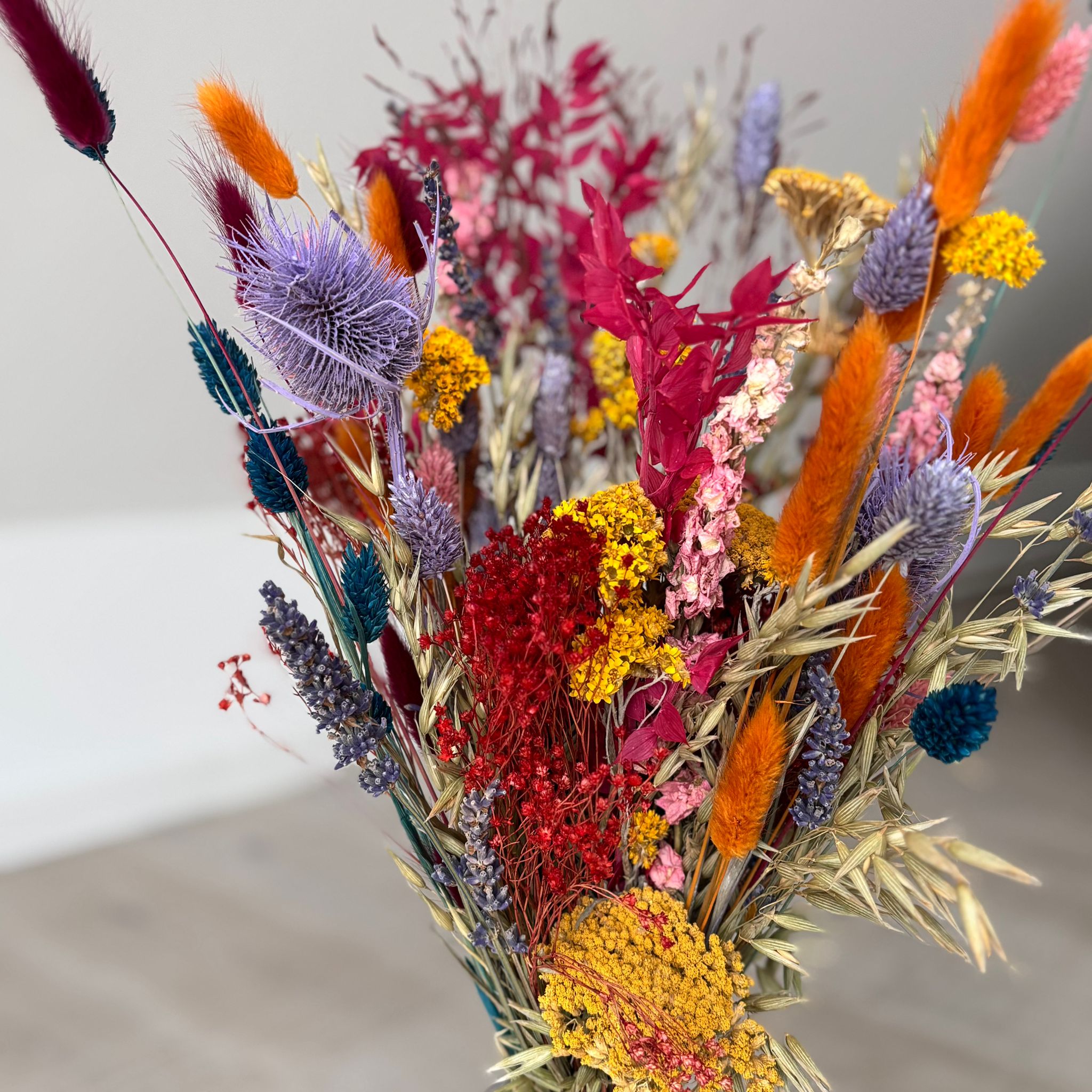 Bunte Wiese - Trockenblumenstrauß für mehr Farbe in deinem Leben - Lykke&You GmbH