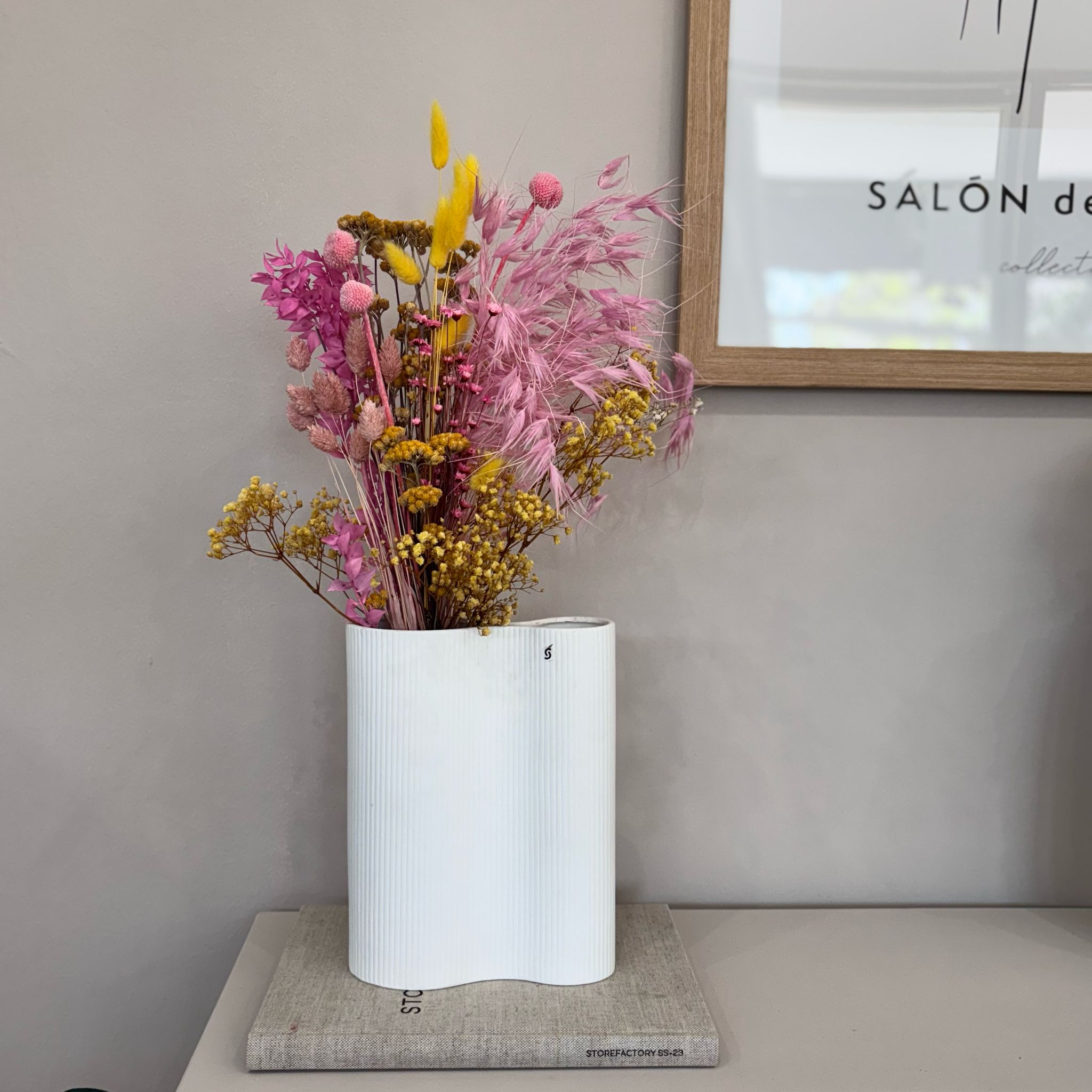 Yellow Candy: Trockenblumenstrauß in leuchtenden Farben - Lykke&You GmbH