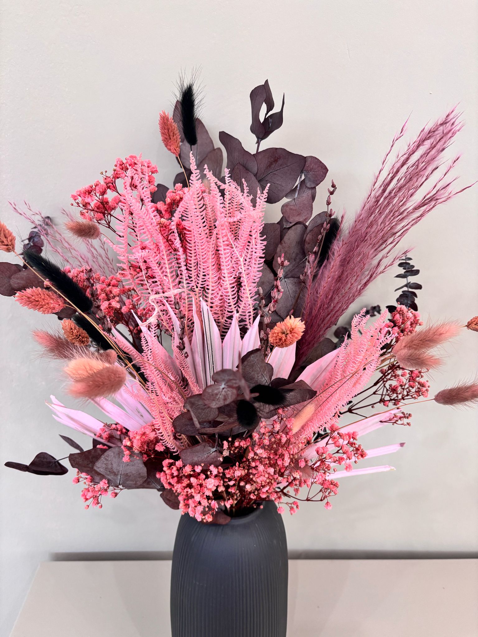 Touch of Pink: Zeitlose Eleganz in Rosatönen - Trockenblumenstrauß fürs ganze Jahr - Lykke&You GmbH