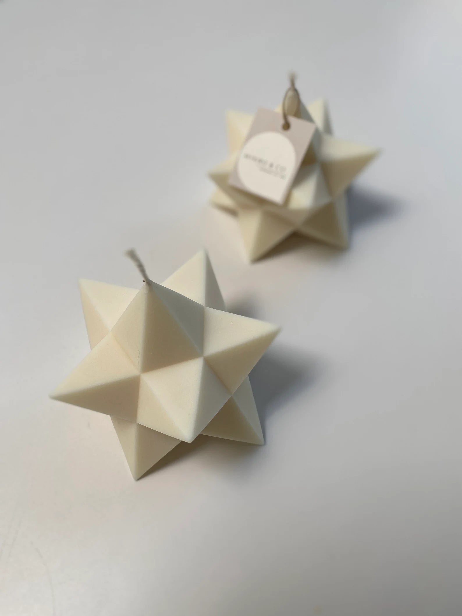 Sternkerze - weiss - Lykke&You GmbH