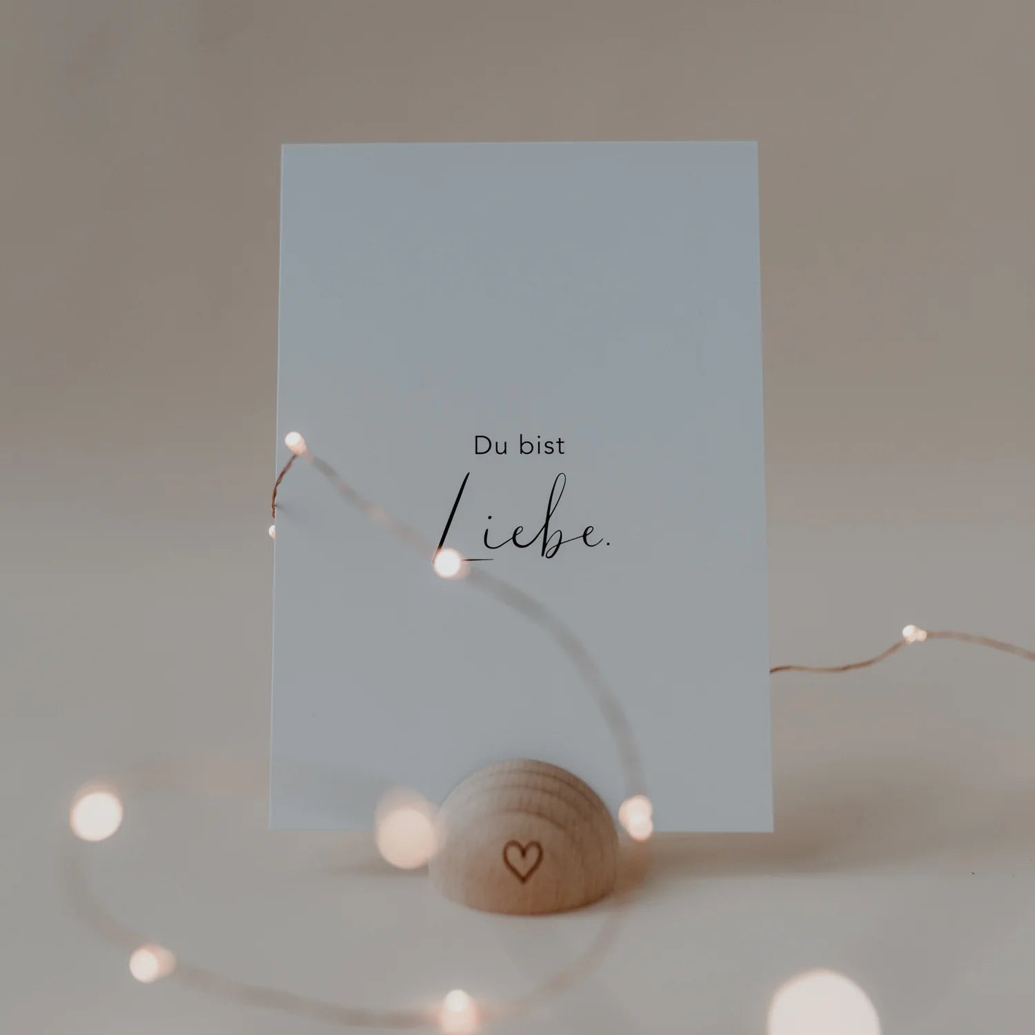 Eulenschnitt Karte "Du bist Liebe"