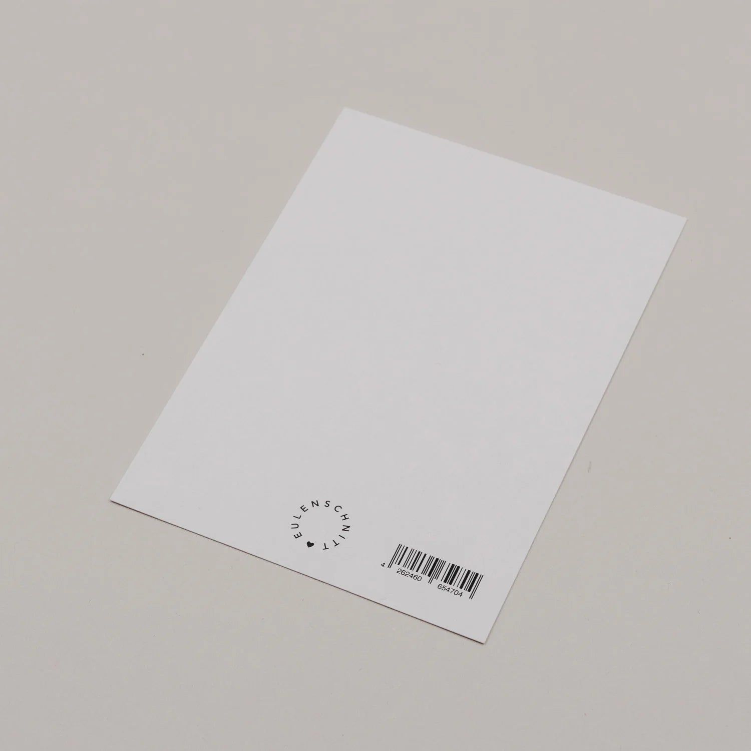 Eulenschnitt Aquarellkarte Bow