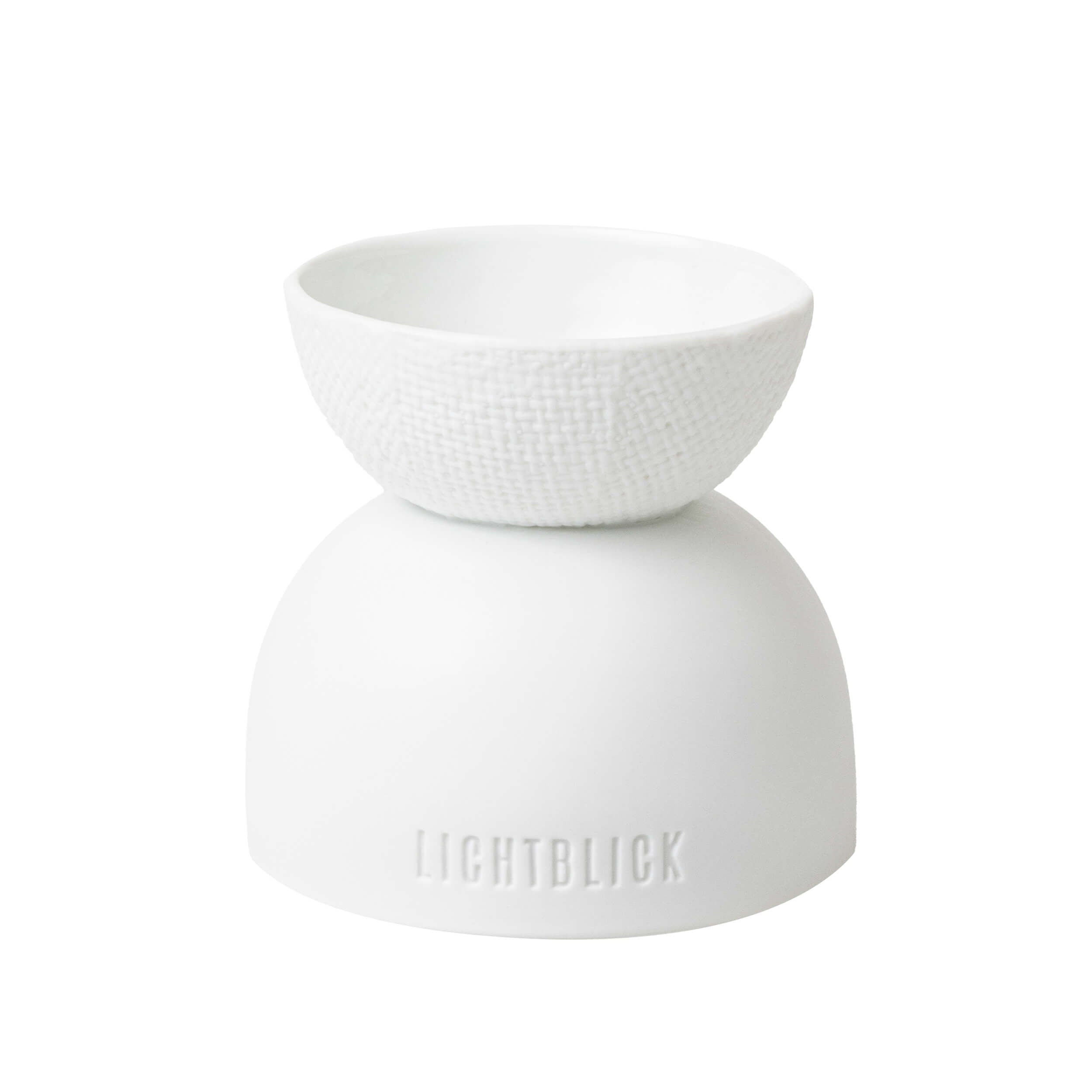 RÄDER Elegantes Kerzenhalter-Design – Weißes Porzellan mit Relief und Prägung - Lykke&You GmbH