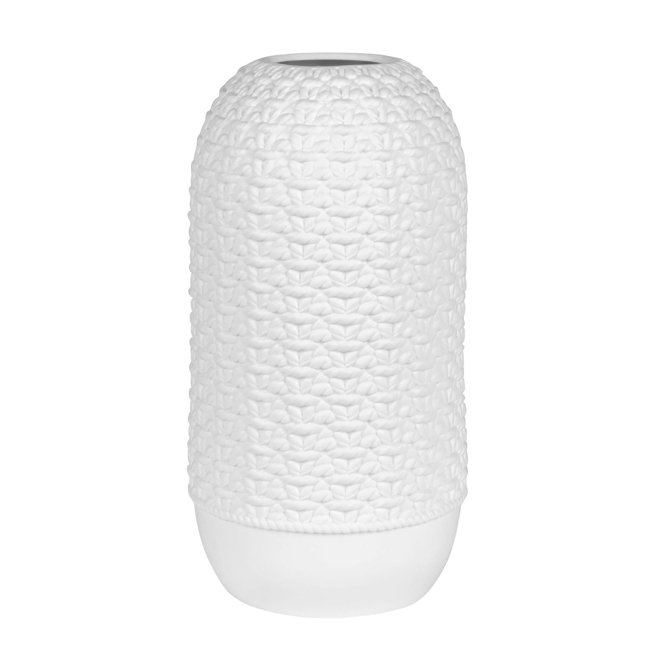 RÄDER Vase „Strick“ – Design mit Reliefstruktur aus Porzellan - Lykke&You GmbH