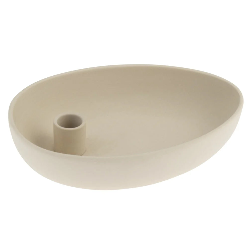 LIDATORP Kerzenschale oval beige - Lykke&You GmbH