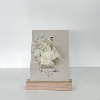 Weihnachtskarten mit Trockenblumen II