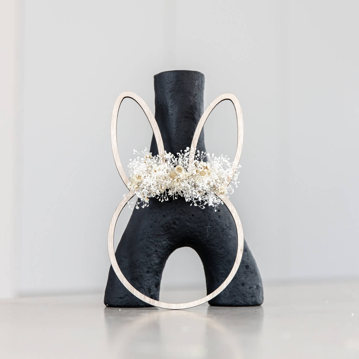 Eulenschnitt Oster-Holzkranz "Hase" - Lykke&You GmbH