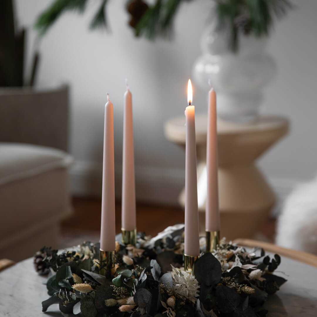 Adventskranz Trockenblumen 