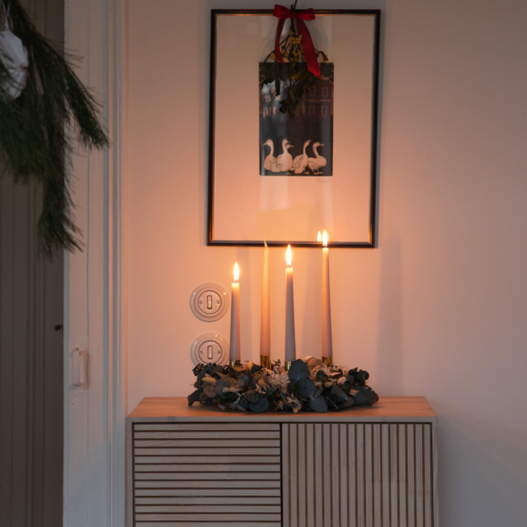 Adventskranz Trockenblumen "Eukalyptus Mix" - Lykke&You GmbH