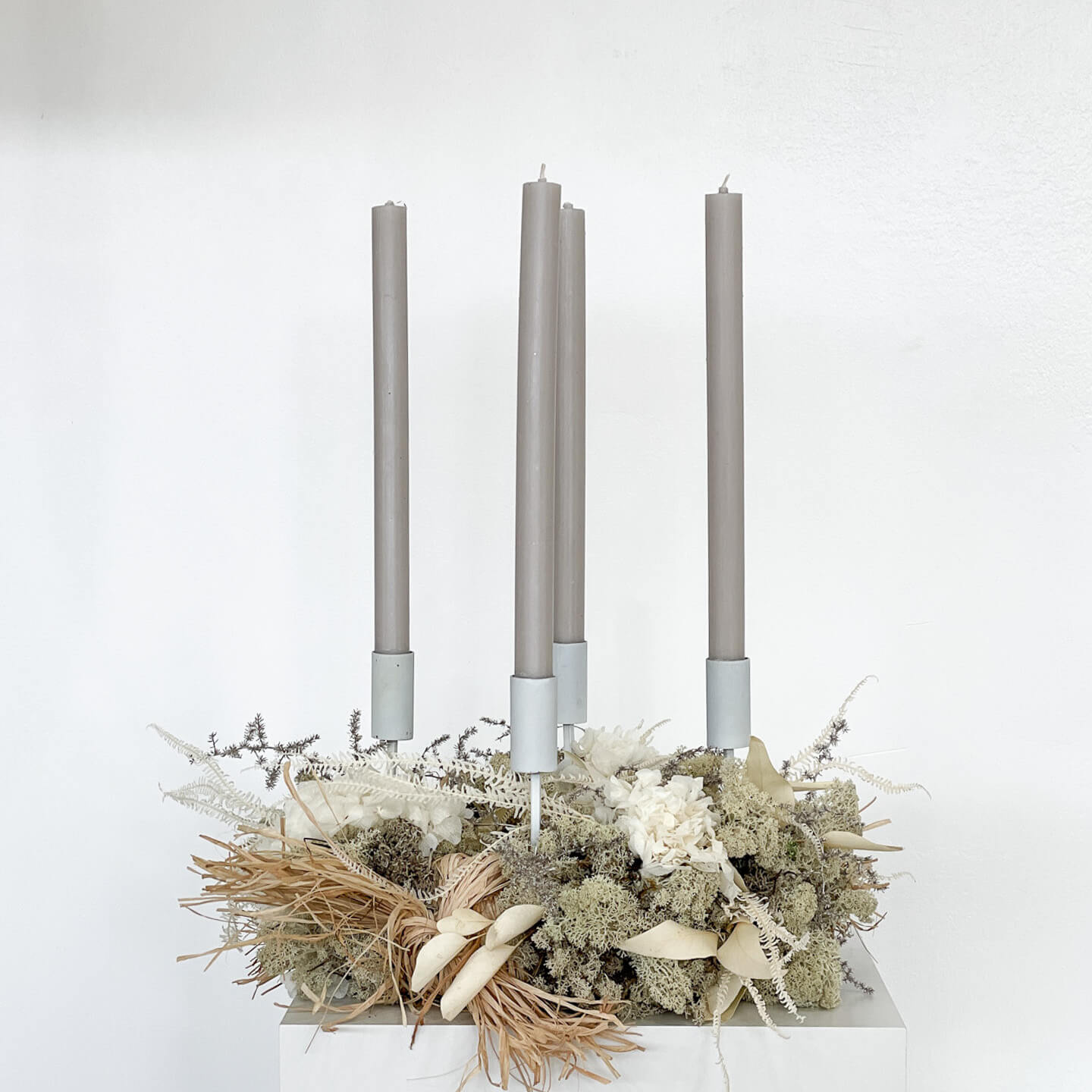 Adventskranz Trockenblumen Signature | ca 40 cm - Kränze - natur