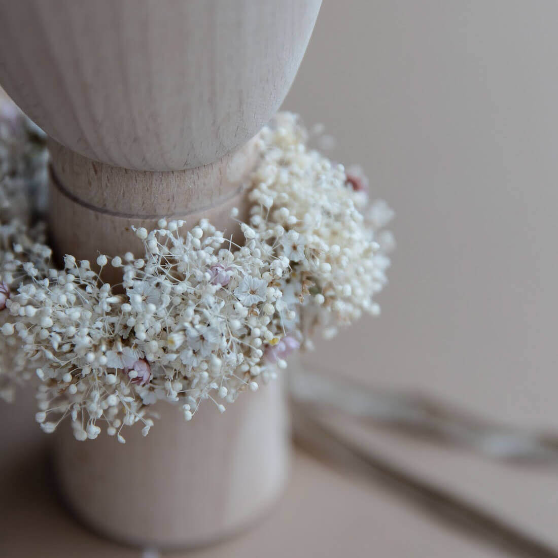 Armband Trockenblumen zart rosa - Lykke&You GmbH