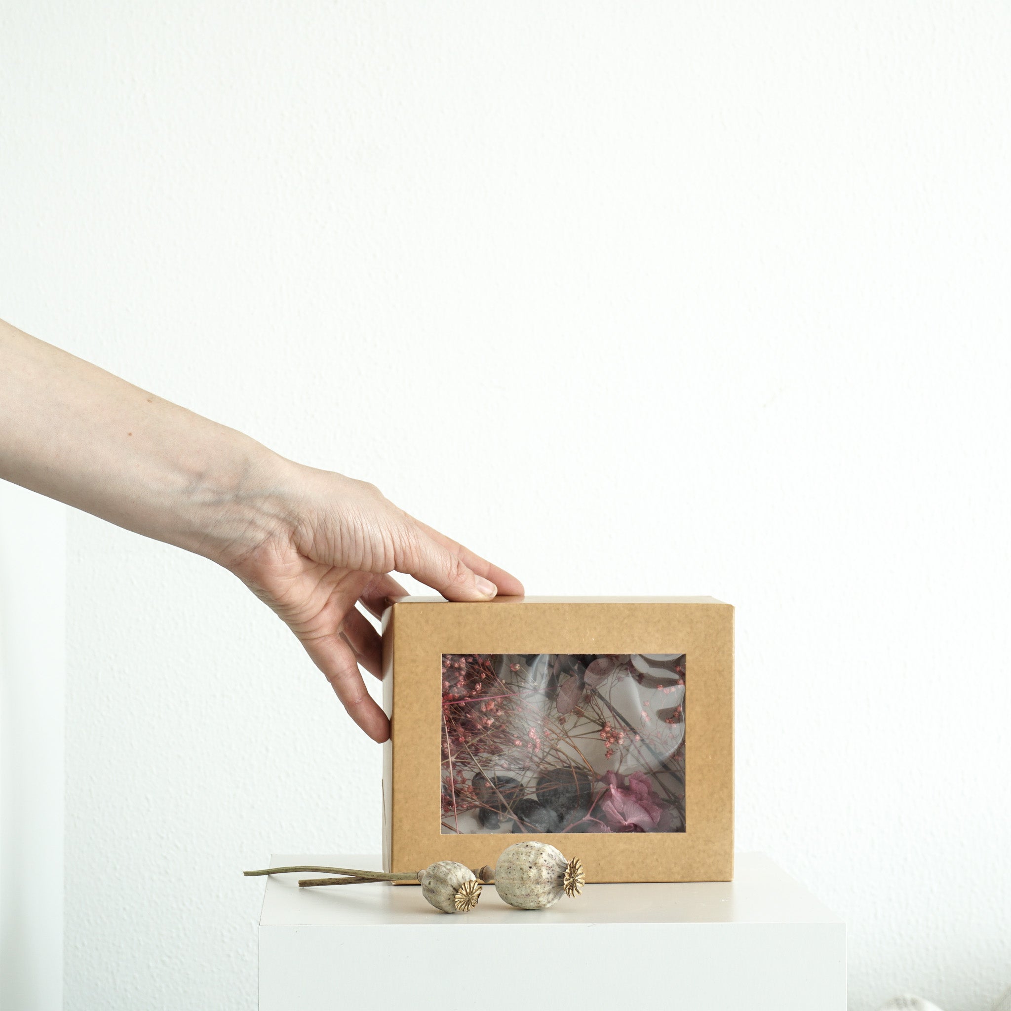 Trockenblumen Surprise Boxen für DIY Projekte | verschiedene Farben - DIY rot