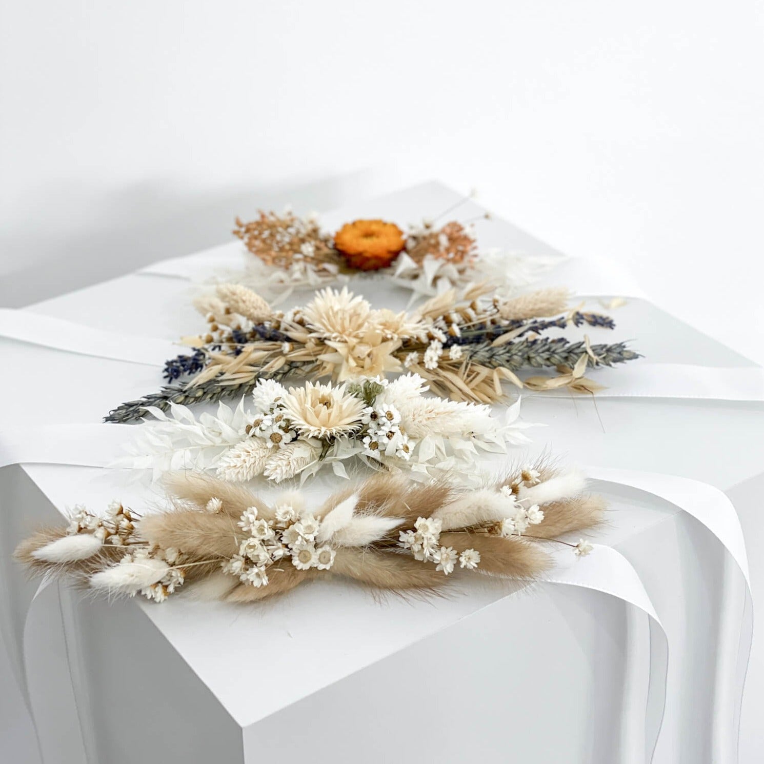 Hutband Trockenblumen grün Eukalyptus - Lykke&You GmbH