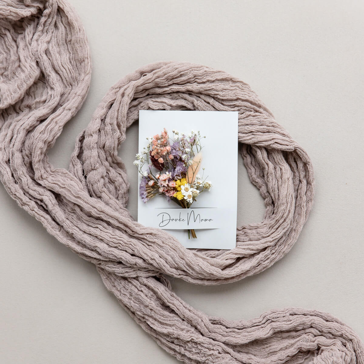 Muttertagskarte Trockenblumen - Lykke&You GmbH