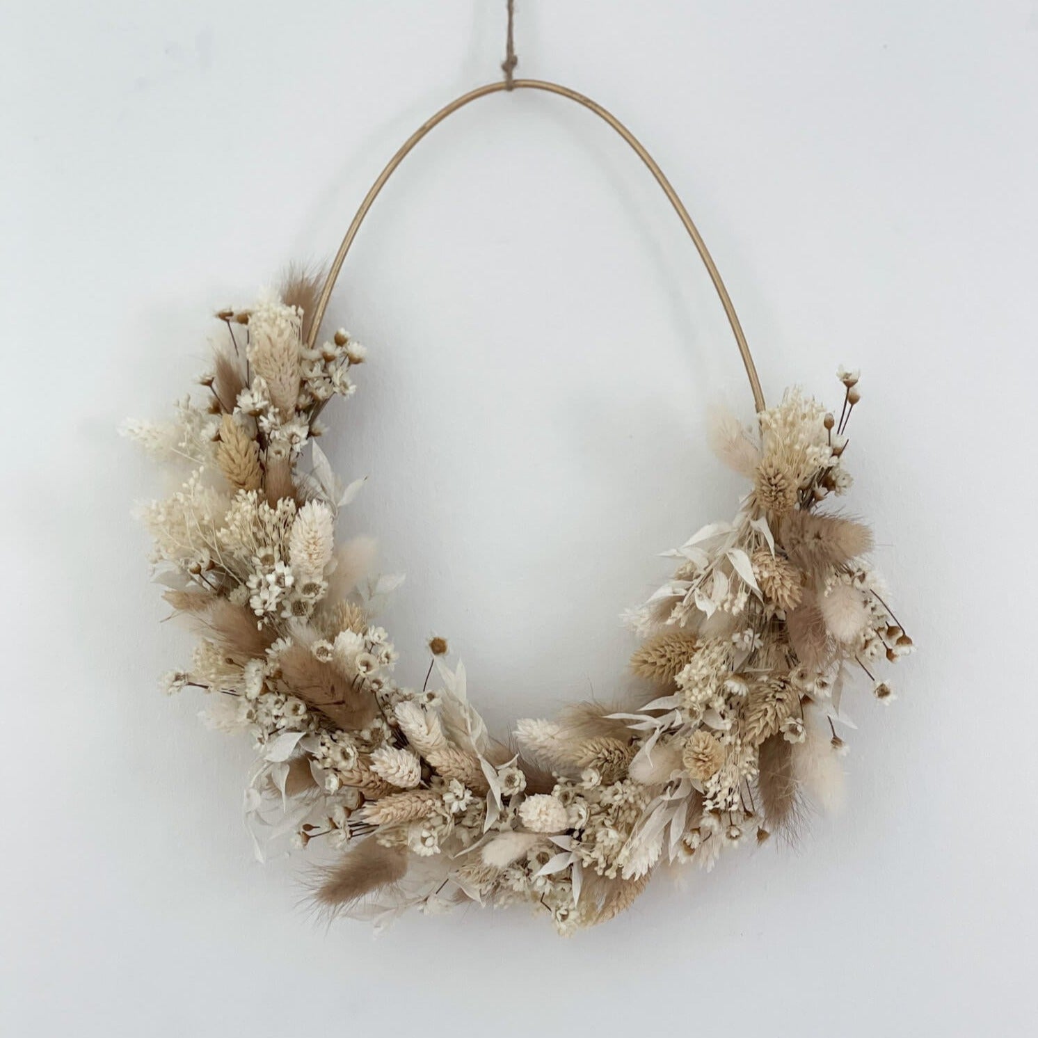 Trockenblumenkranz Osterei I gold I 25 cm Außenmass - Lykke&You