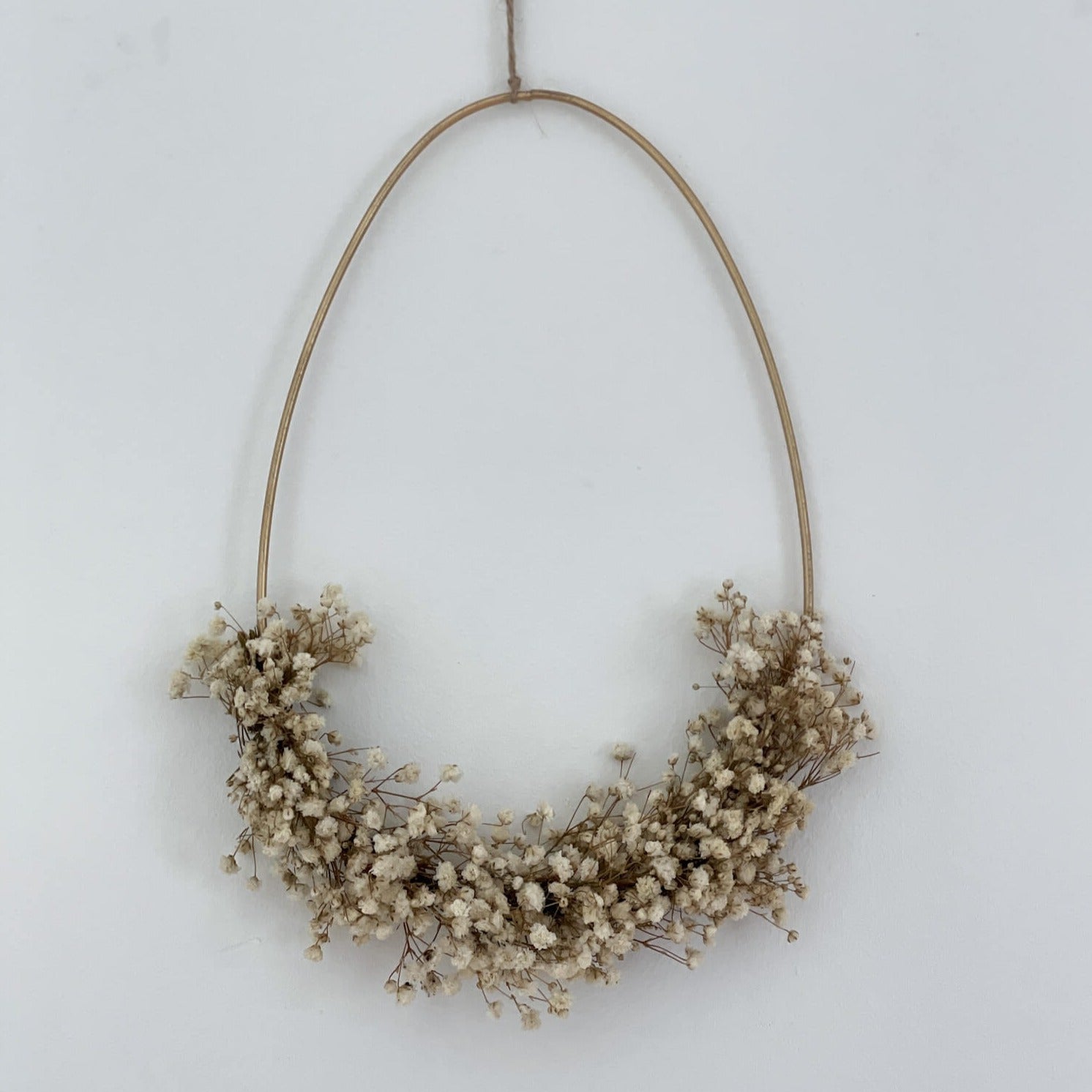 Trockenblumenkranz Osterei I gold I 25 cm Außenmass - Lykke&You