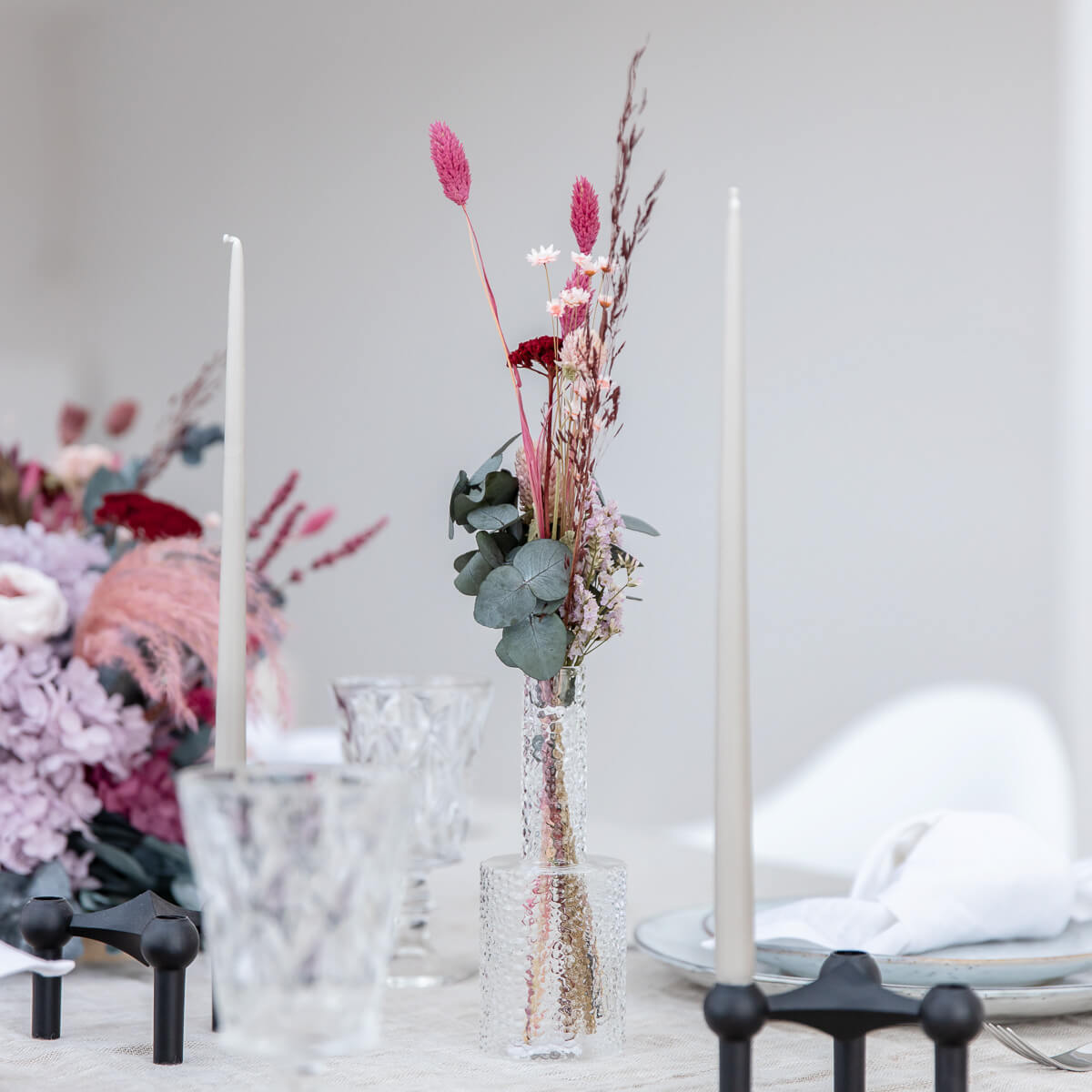 Trockenblumenstrauß Tischdeko Berry - Lykke&You GmbH