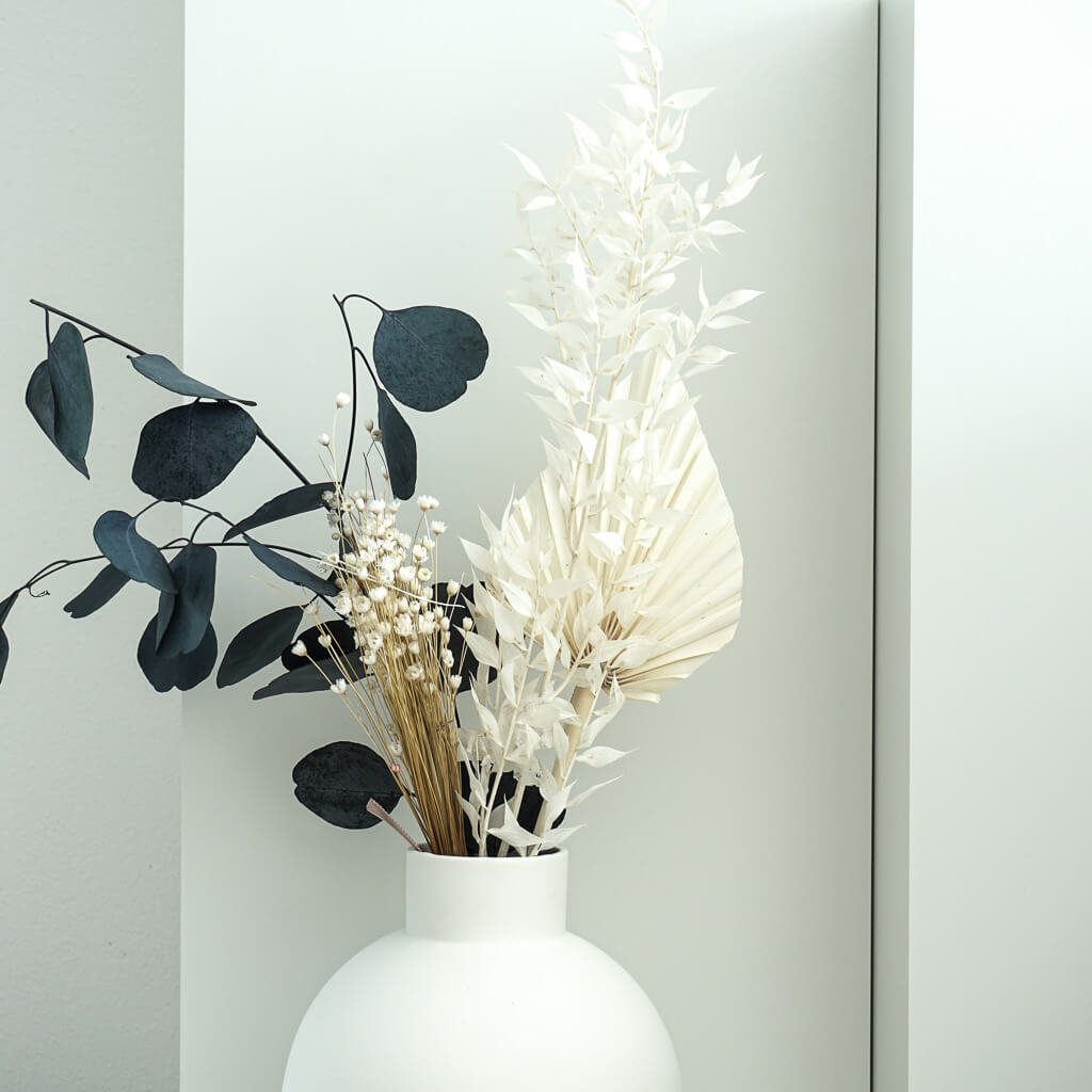 Getrocknete Palmspeere | 40cm | Trendprodukt - Farbe: natur, weiß 1x