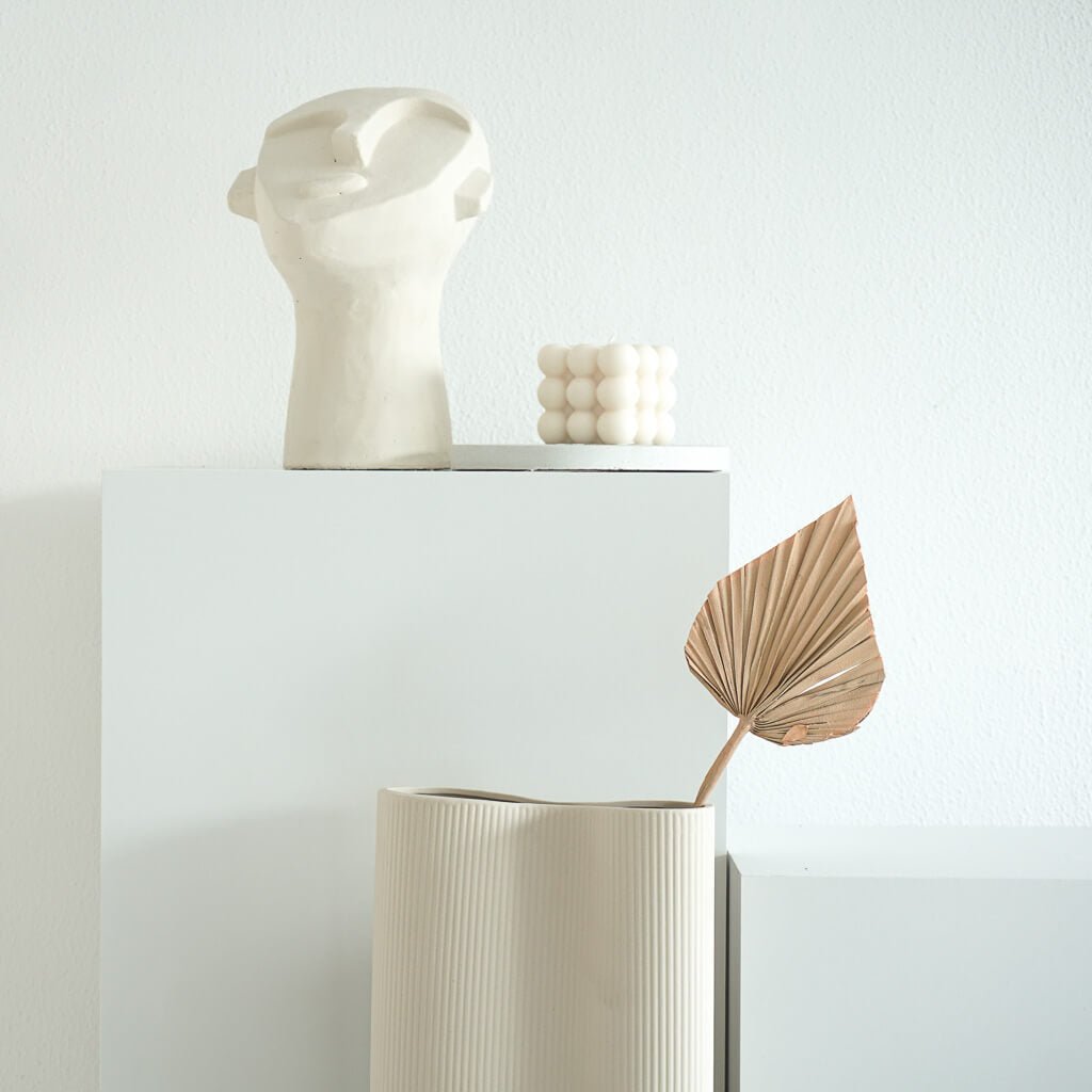 Getrocknete Palmspeere | 40cm I| Trendprodukt - Farbe: orange 1x