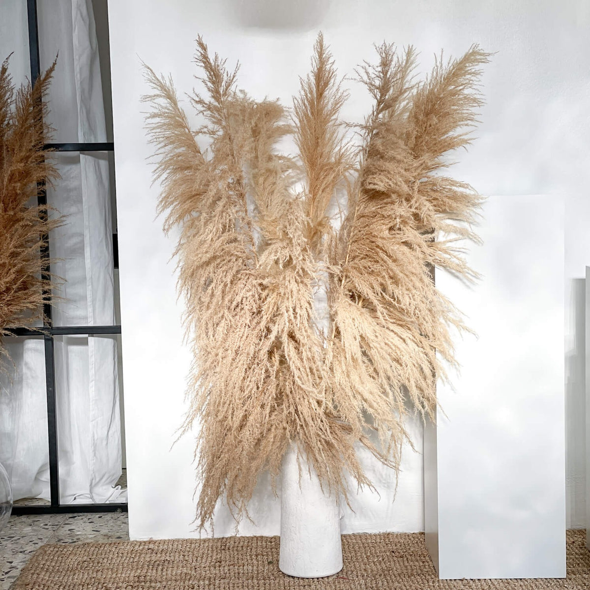 Pampasgras XL 120 cm natur & braun Boho