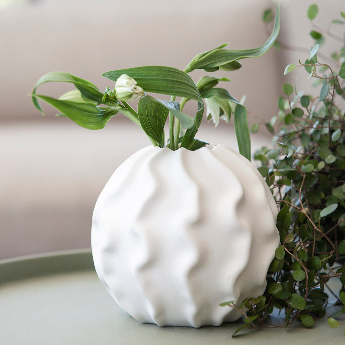 Malmbäck Vase weiss small