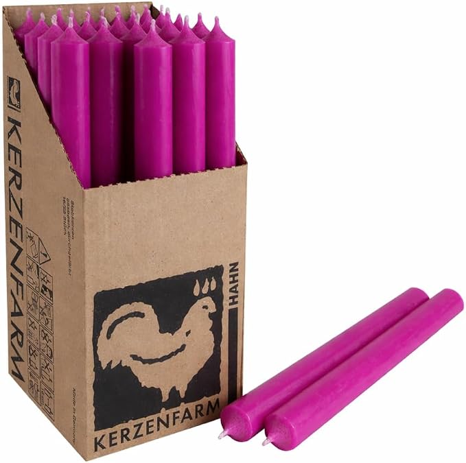 Stabkerzen Fuchsia im 4er Set