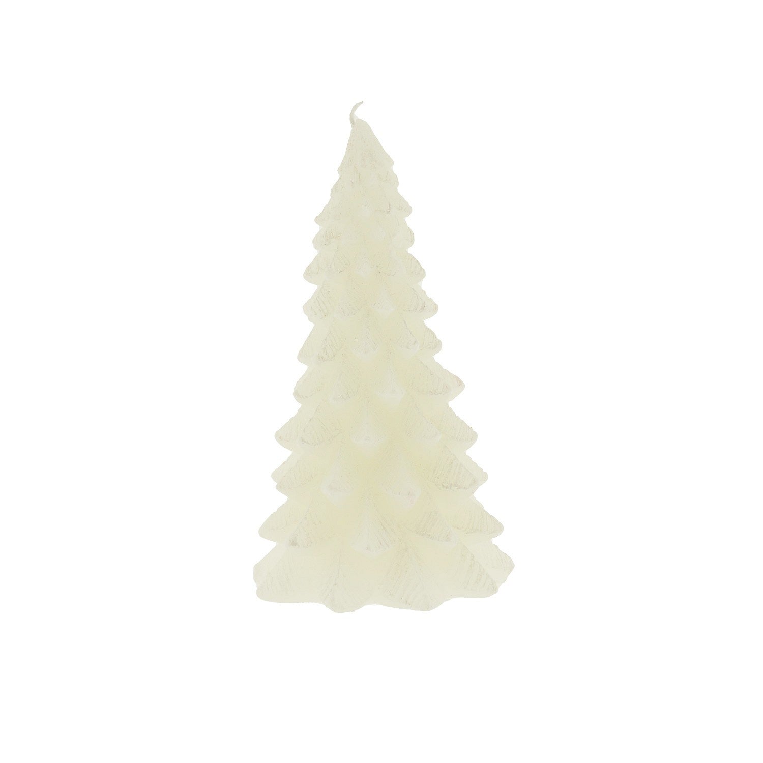 Candle Christmas tree white S 