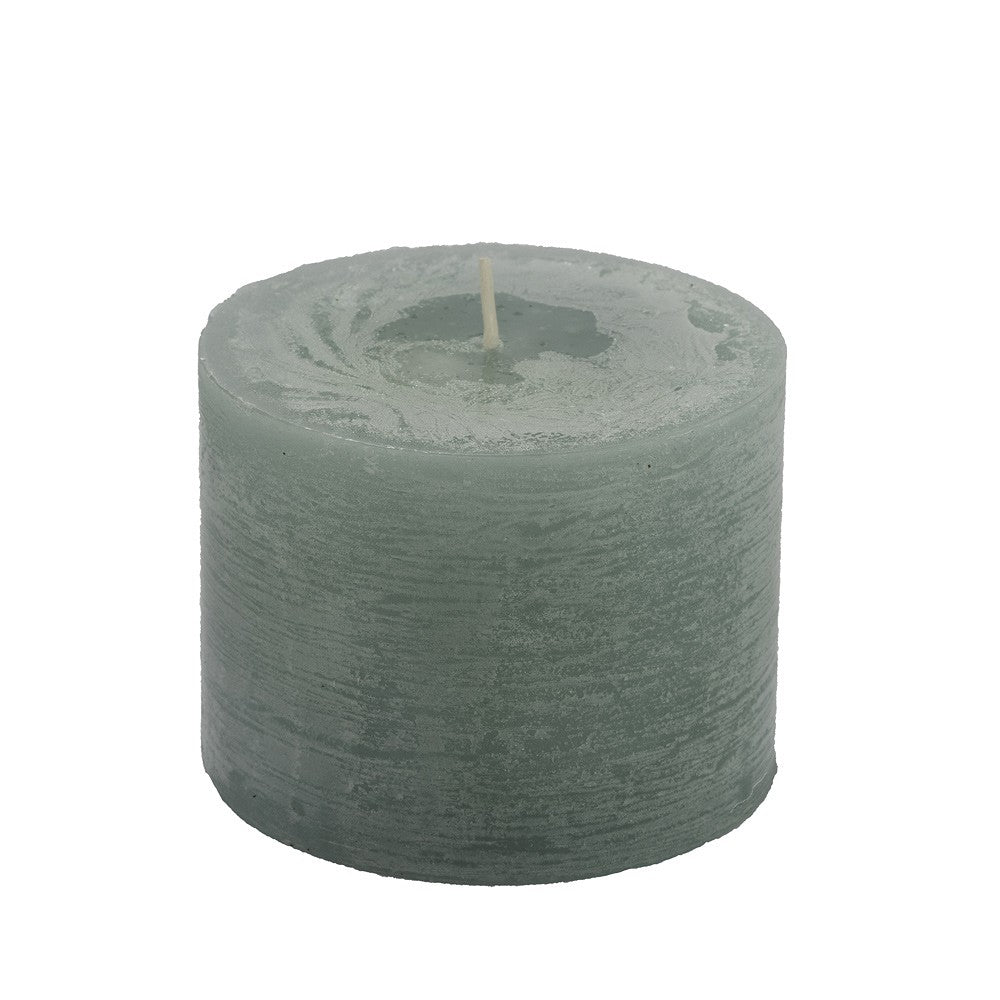 pillar candle blue round